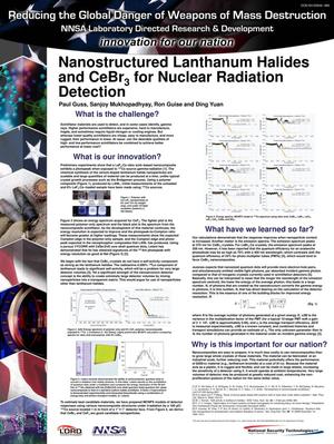 Nanostructured Lanthanum Halides and CeBr3 for Nuclear Radiation and Detection