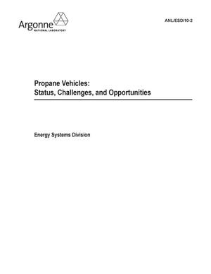 Propane vehicles : status, challenges, and opportunities.