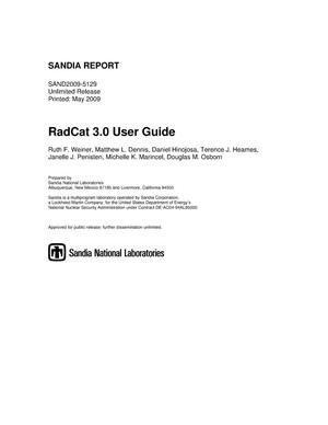 RadCat 3.0 user guide.