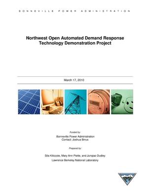 Northwest Open Automated Demand Response Technology Demonstration Project