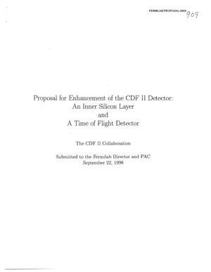 Proposal for Enhancement of the CDF II Detector: An Inner Silicon Layer and A Time of Flight Detector