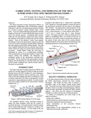 Fabrication, Testing and Modeling of the MICE Superconducting Spectrometer Solenoids