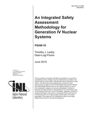 An Integrated Safety Assessment Methodology for Generation IV Nuclear Systems