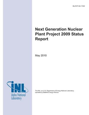 Next Generation Nuclear Plant Project 2009 Status Report