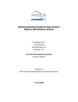 Self-benchmarking Guide for Data Centers: Metrics, Benchmarks, Actions