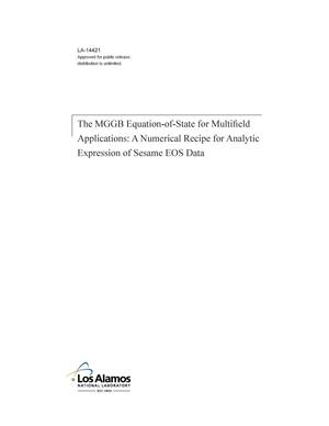 The MGGB equation-of-state for multifield applications: a numerical recipe for analytic expression of sesame EOS data