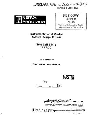 Instrumentation and control system design criteria. Test cell ETS-1 NNRDC. Volume II. Criteria drawings