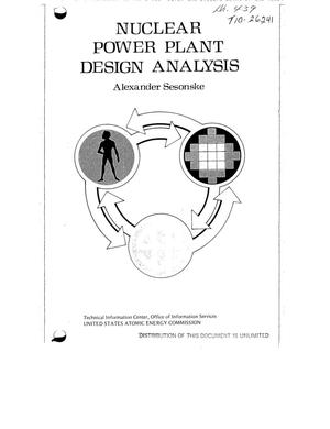 Nuclear power plant design analysis