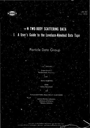 $pi$N two-body scattering data. I. A user's guide to the Lovelace-- Almehed data tape