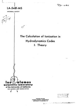 Calculation of ionization in hydrodynamics codes. I. Theory