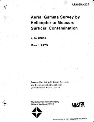 Aerial Gamma Survey by Helicopter to Measure Surficial Contamination