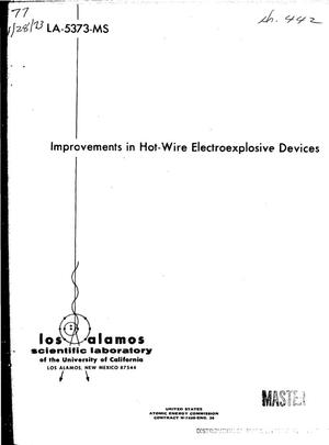Improvements in hot-wire electroexplosive devices