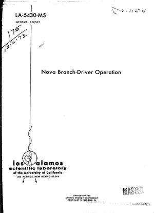 Nova Branch-Driver operation