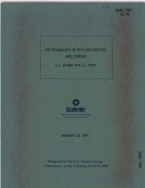 Technology of tritium fixation and storage