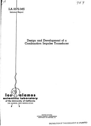Design and development of a combination impulse transducer