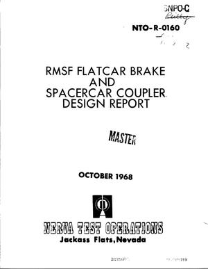 RMSF flatcar brake and spacecar coupler. NTO design report
