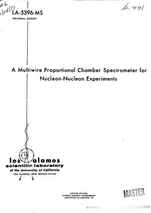 Multiwire proportional chamber spectrometer for nucleon--nucleon experiments