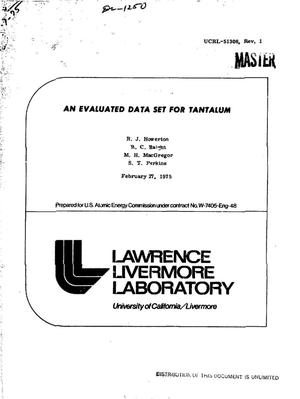 Evaluated data set for tantalum