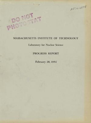 PROGRESS REPORT NO. 32 FOR DECEMBER 1, 1953 TO FEBRUARY 28, 1954