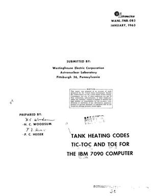 Tank heating codes TIC-TOC and TOE for the IBM 7090 computer