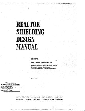 Reactor Shielding Design Manual