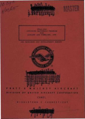 Advanced Materials Program for January and February 1965