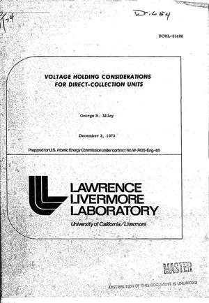 Voltage holding considerations for direct-collection units