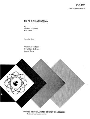 PULSE COLUMN DESIGN