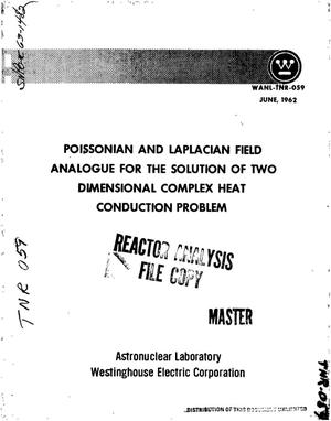 Poissonian and Laplacian field analogue for the solution of two dimensional complex heat conduction problem