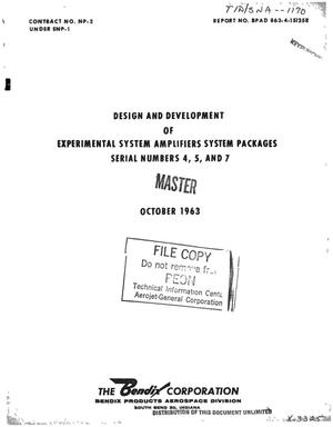 Design and Development of Experimental System Amplifiers System Packages, Serial Numbers 4, 5, and 7