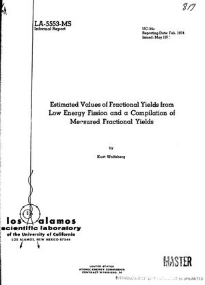Estimated values of fractional yields from low-energy fission and a compilation of measured fractional yields