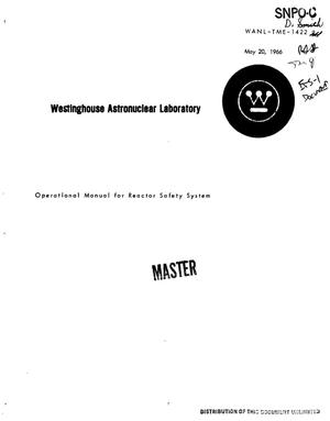 Operational manual for reactor safety system