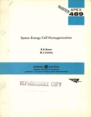 SPACE-ENERGY CELL HOMOGENIZATION