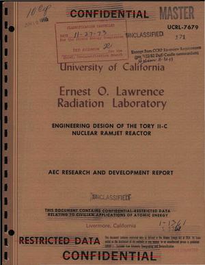 Engineering design of the Tory II-C nuclear ramjet reactor