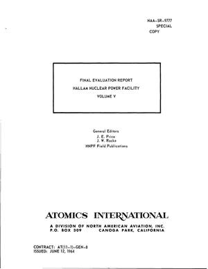FINAL EVALUATION REPORT-HALLAM NUCLEAR POWER FACILITY. VOLUME V