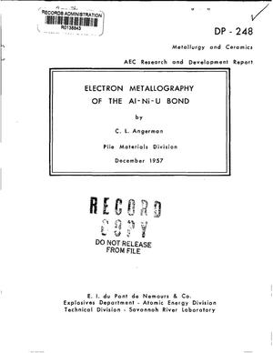Electron Metallography of the Al-Ni-U Bond