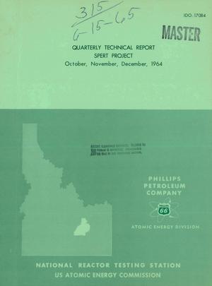SPERT PROJECT. Quarterly Technical Report, October-December 1964
