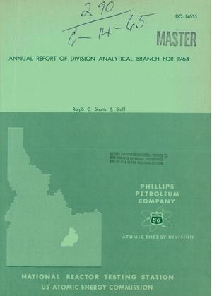 Annual Report of Division Analytical Branch for 1964