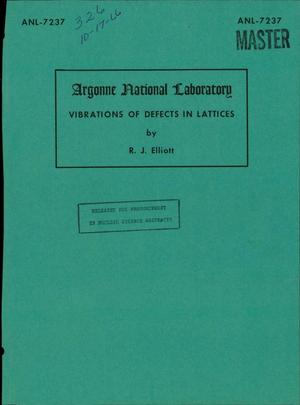 VIBRATIONS OF DEFECTS IN LATTICES. Five Lectures