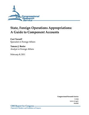 Primary view of object titled 'State, Foreign Operations Appropriations: A Guide to Component Accounts'.