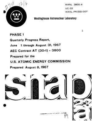 Quarterly Progress Report [on Snap-23a Project, Phase I], June 1--August 31, 1967.