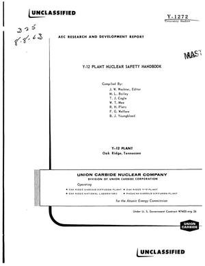 Y-12 Plant Nuclear Safety Handbook