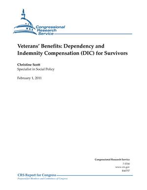Primary view of object titled 'Veterans' Benefits: Dependency and Indemnity Compensation (DIC) for Survivors'.
