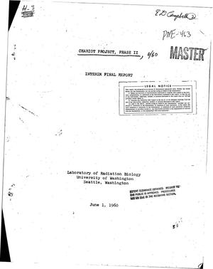 Chariot Project, Phase 2, June 1960. Interim Final Report