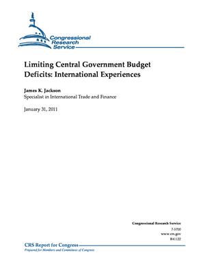 Limiting Central Government Budget Deficits: International Experiences