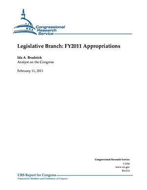 Legislative Branch: FY2011 Appropriations