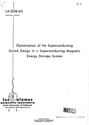 Optimization of the superconducting switch design in a superconducting magnetic energy storage system