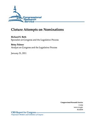 Cloture Attempts on Nominations
