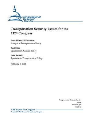 Transportation Security: Issues for the 112th Congress