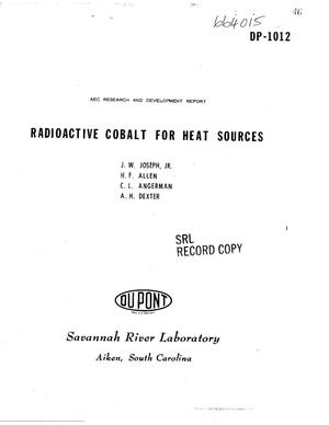 Radioactive Cobalt for Heat Sources